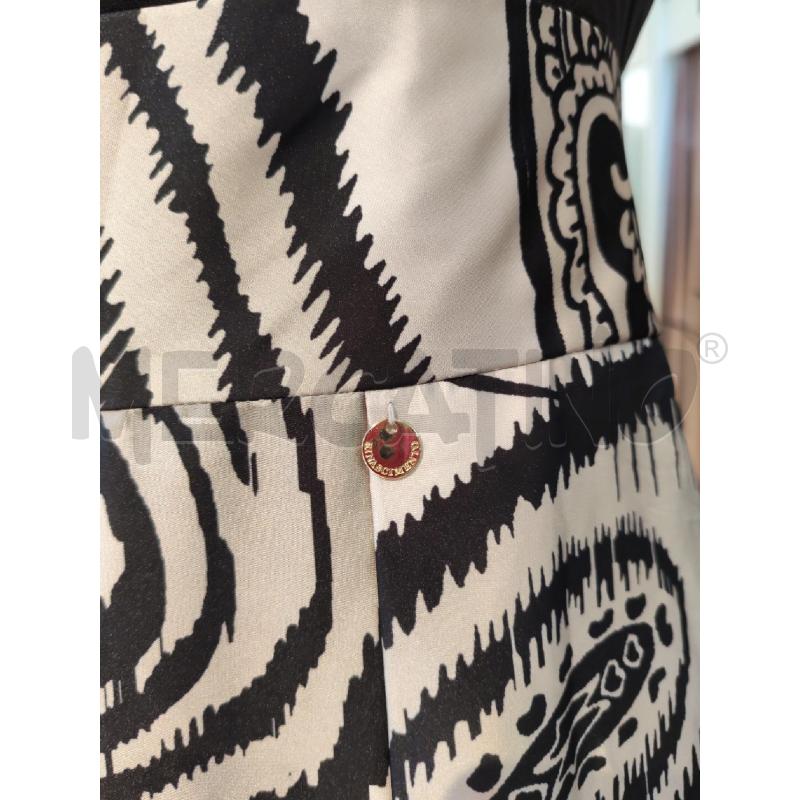ABITO DONNA RINASCIMENTO NERO E BEIGE FANTASIA FIORI SOTTO | Mercatino dell'Usato Mestre 5