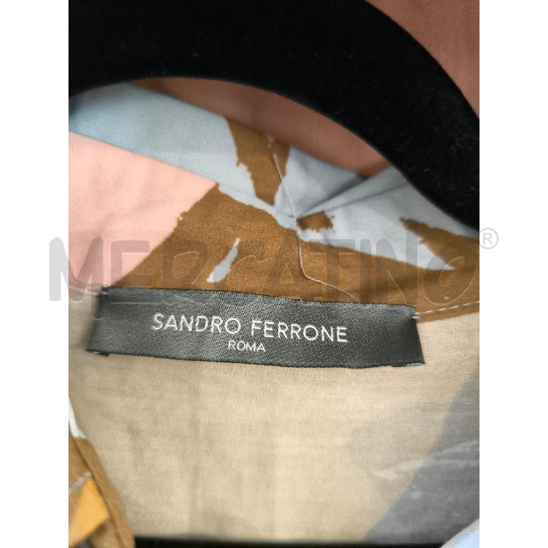 ABITO DONNA SANDRO FERRONE AZZURRO BEIGE ROSA LUNGO BALZE  | Mercatino dell'Usato Mestre 2
