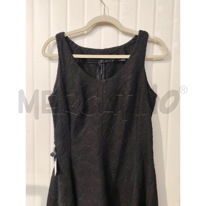 ABITO DONNA SARTORIALE NERO FIORELLINI RICAMATI | Mercatino dell'Usato Mestre 2