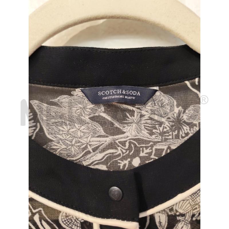 ABITO DONNA SCOTCH&SODA NERO FANTASIA BIANCA MANICHE LUNGHE | Mercatino dell'Usato Mestre 2