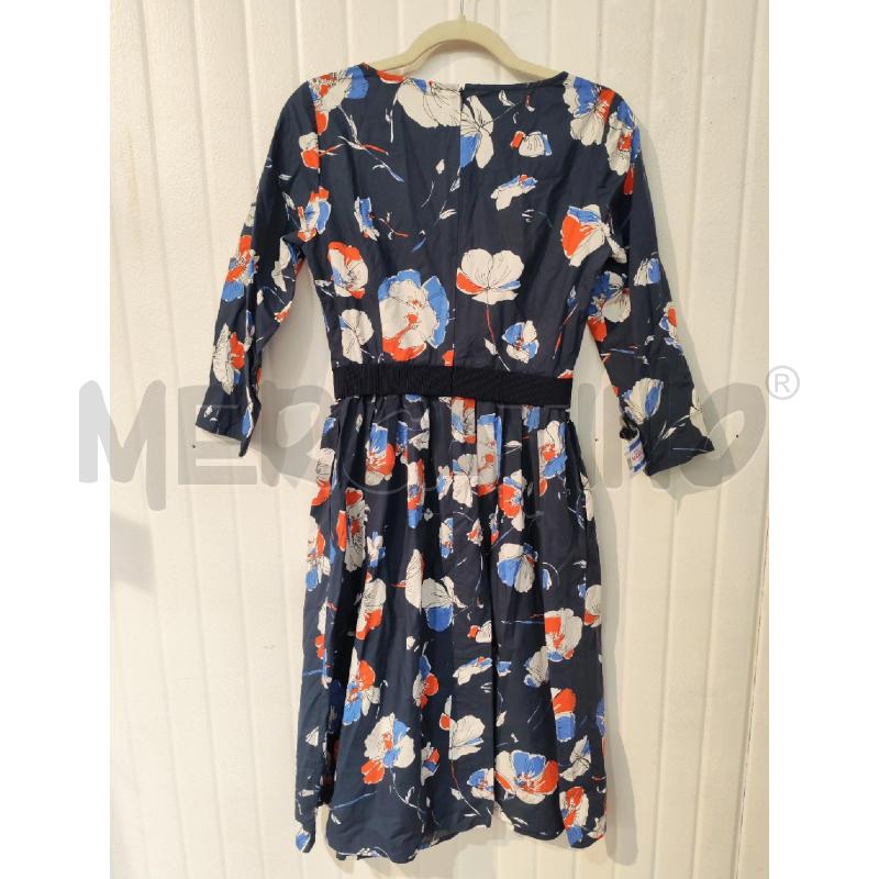 ABITO DONNA SEVENTY BLU FANTASIA FIORI BAINCHI E ROSSI | Mercatino dell'Usato Mestre 3