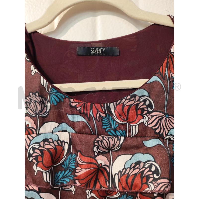 ABITO DONNA SEVENTY MARRONE FIORI  | Mercatino dell'Usato Mestre 2