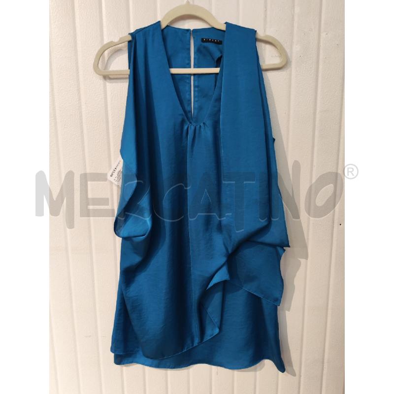 ABITO DONNA SISLEY AZZURRO VOULANT | Mercatino dell'Usato Mestre 1