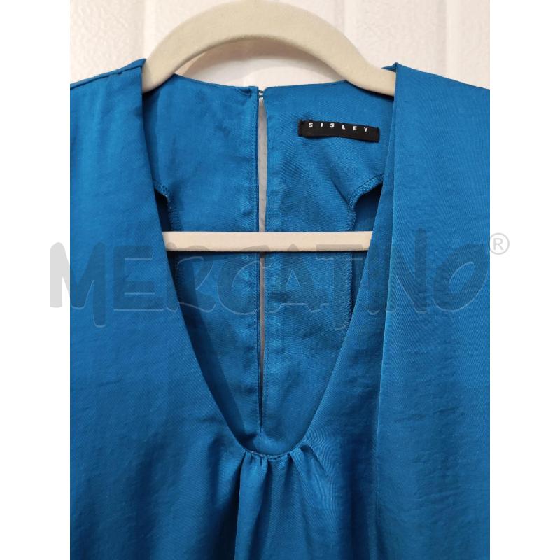 ABITO DONNA SISLEY AZZURRO VOULANT | Mercatino dell'Usato Mestre 4