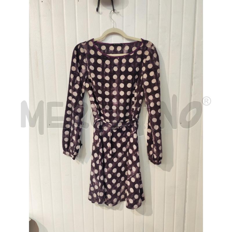 ABITO DONNA SISLEY VIOLA CERCHI BIANCHI | Mercatino dell'Usato Mestre 1