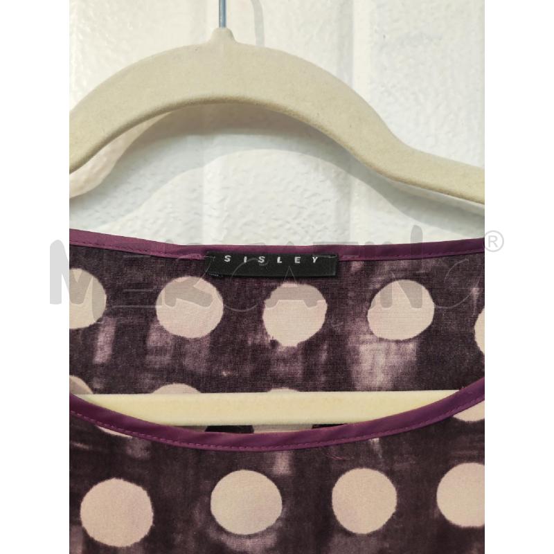 ABITO DONNA SISLEY VIOLA CERCHI BIANCHI | Mercatino dell'Usato Mestre 3