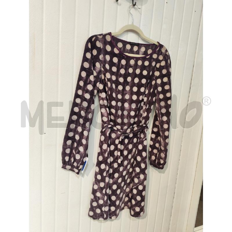 ABITO DONNA SISLEY VIOLA CERCHI BIANCHI | Mercatino dell'Usato Mestre 4