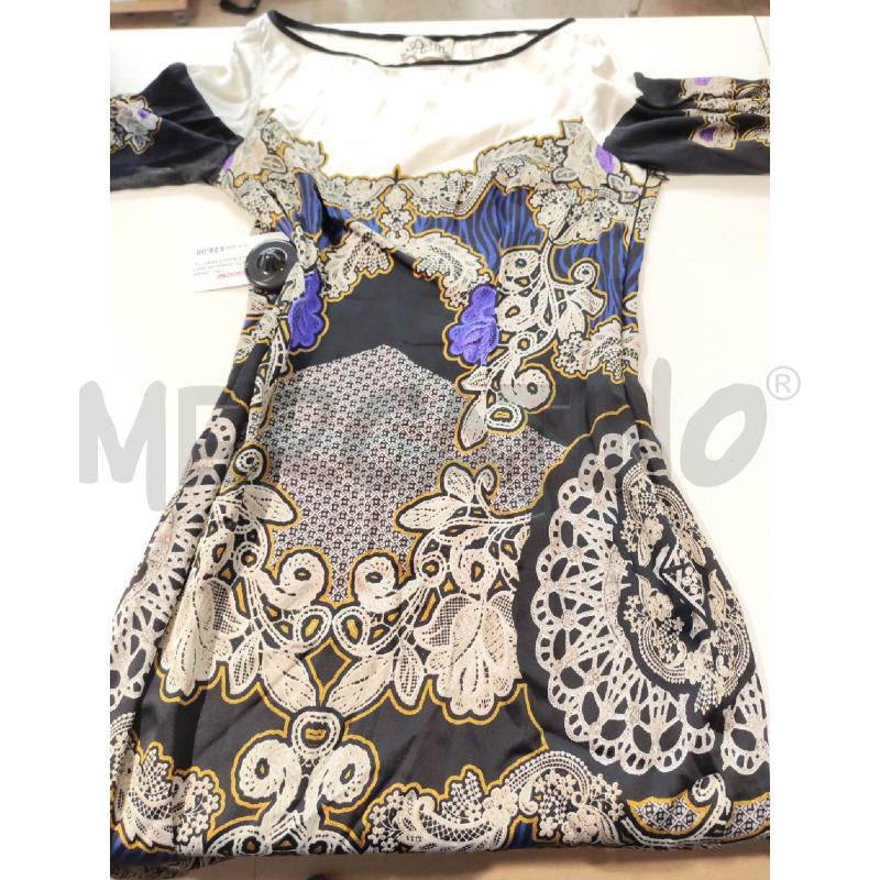 ABITO DONNA SM SARTORIALE BIANCO NERO FANTASIA VIOLA BEIGE | Mercatino dell'Usato Mestre 1