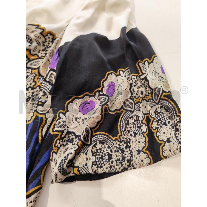 ABITO DONNA SM SARTORIALE BIANCO NERO FANTASIA VIOLA BEIGE | Mercatino dell'Usato Mestre 3
