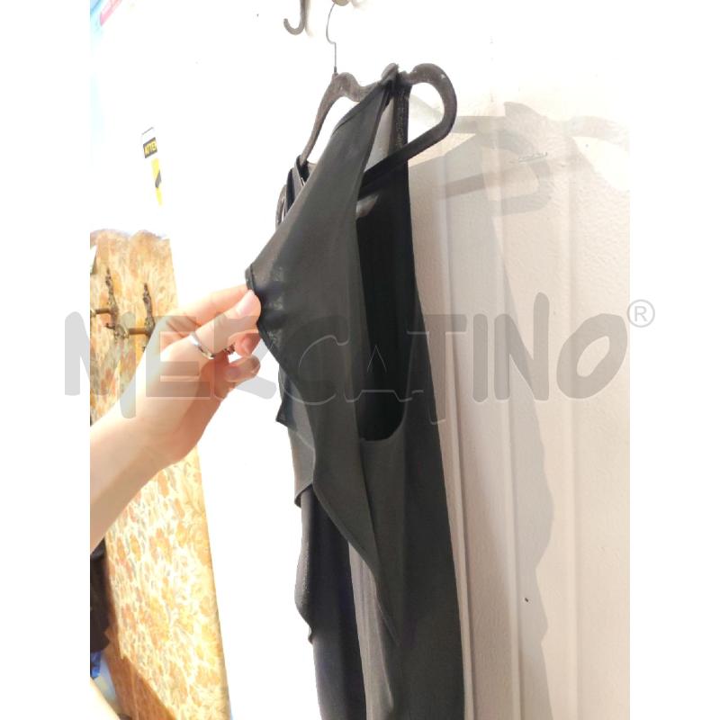 ABITO DONNA STEFANEL NERO CON VOULANT LATERALI | Mercatino dell'Usato Mestre 3