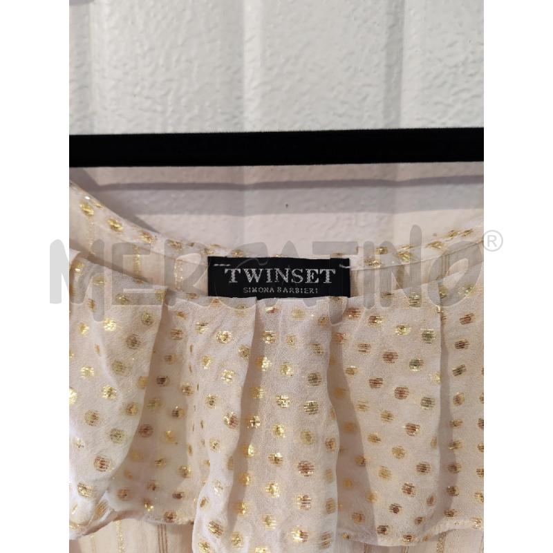 ABITO DONNA TWIN SET BAINCO RIGHINE DORATE | Mercatino dell'Usato Mestre 2