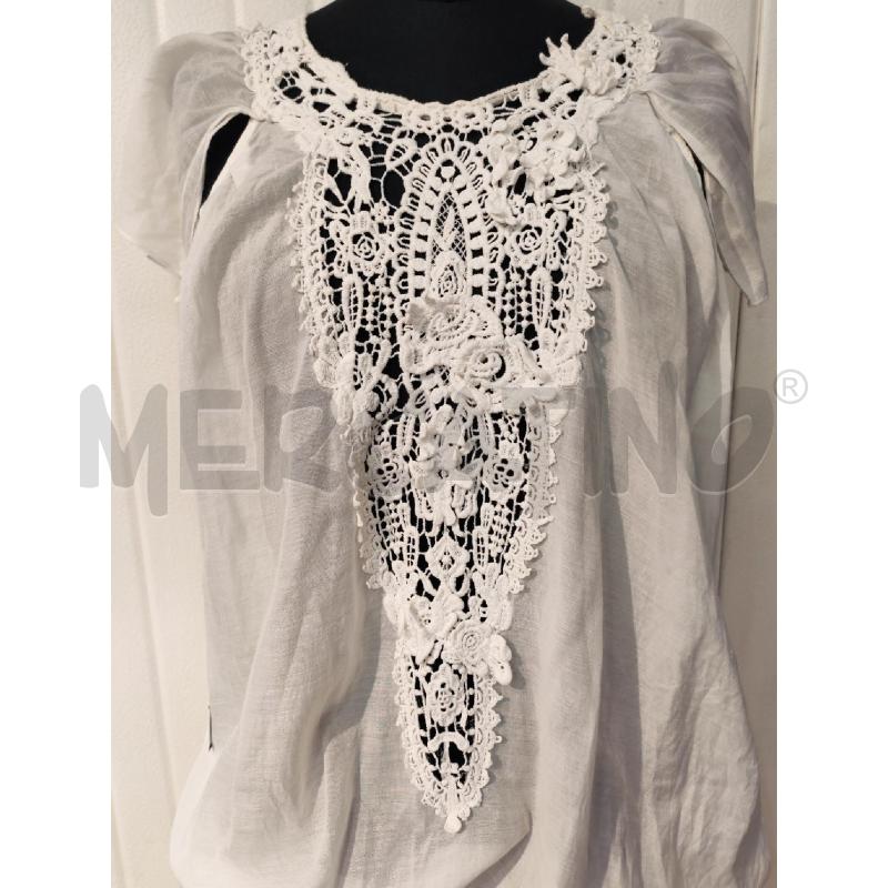 ABITO DONNA TWIN SET BIANCO CON RICAMI DAVANTI | Mercatino dell'Usato Mestre 2
