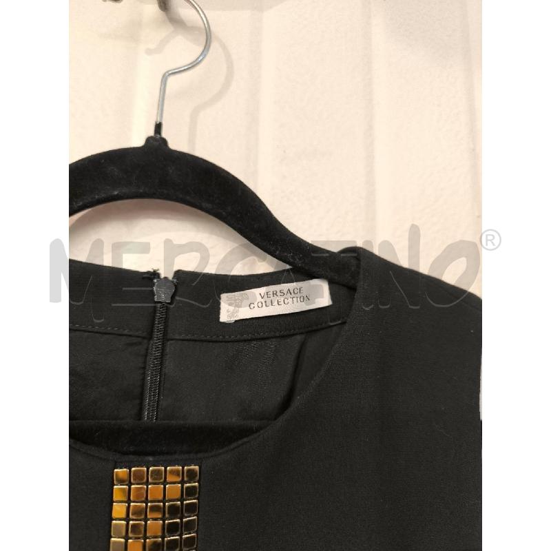 ABITO DONNA VERSACE COLLECTION NERO FASCIA DORATA | Mercatino dell'Usato Mestre 2