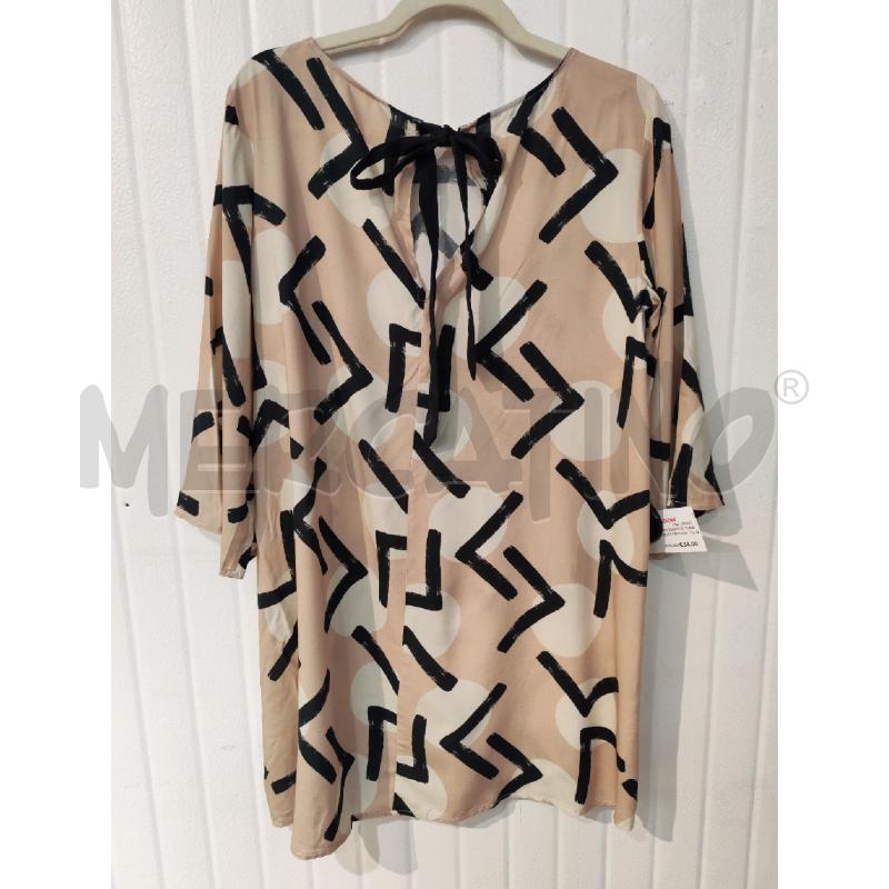 ABITO DONNA VICTORIA C ROSA FANTASIA BEIGE E NERA | Mercatino dell'Usato Mestre 3