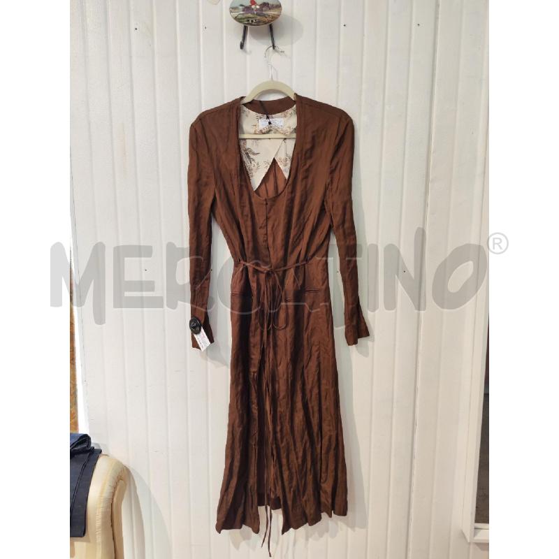 ABITO DONNA ZARA MARRONE CON CINTURINO | Mercatino dell'Usato Mestre 1