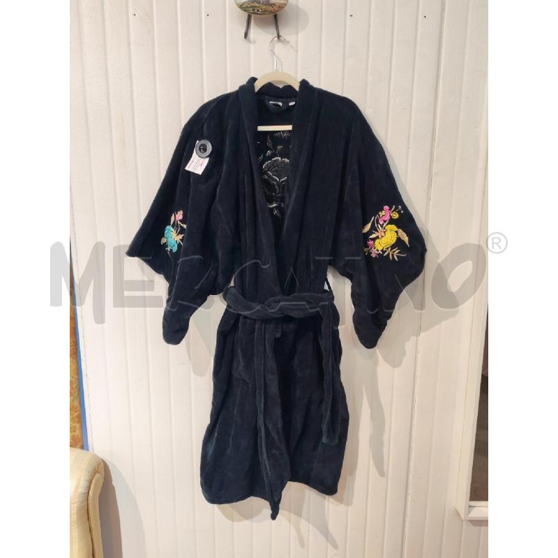 ACCAPPATOIO DONNA EMANUEL UNGARO NERO RICAMATO VINTAGE | Mercatino dell'Usato Mestre 1
