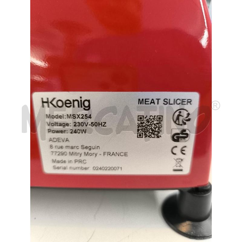 AFFETTATRICE KOENIG ROSSA | Mercatino dell'Usato Mestre 3