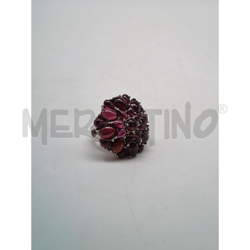 ANELLO DONNA ARGENTATO PIETRINE VIOLA | Mercatino dell'Usato Mestre 1