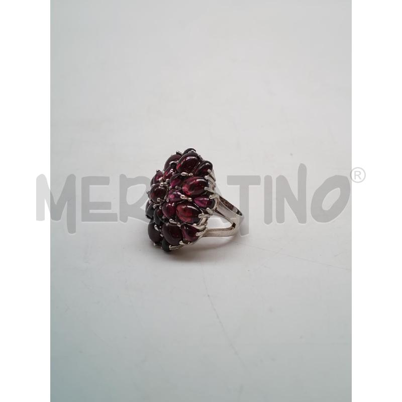 ANELLO DONNA ARGENTATO PIETRINE VIOLA | Mercatino dell'Usato Mestre 4