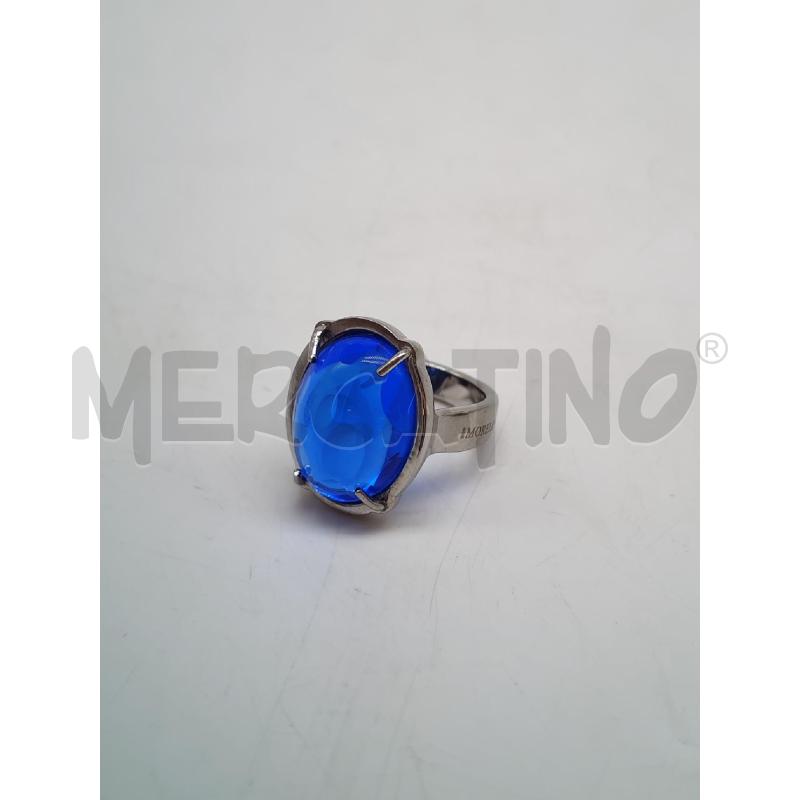 ANELLO DONNA MORELLATO ARGENTATO PIETRA BLU | Mercatino dell'Usato Mestre 1