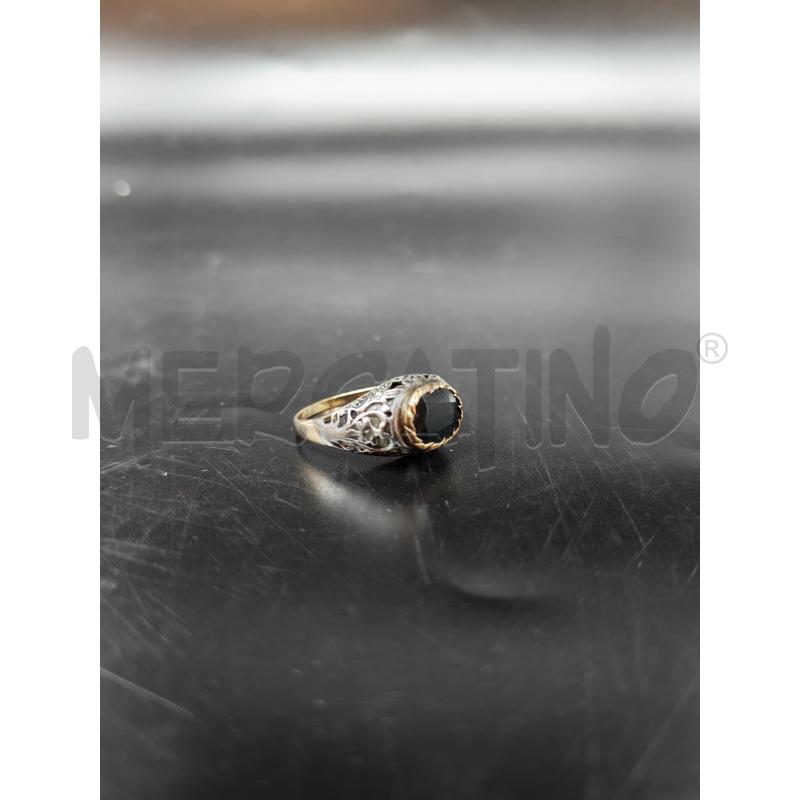 ANELLO DONNA PIETRA NERA | Mercatino dell'Usato Mestre 1