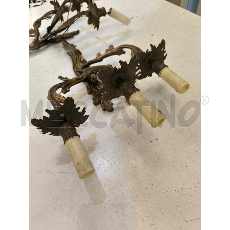 APPLIQUE METALLO DORATO COPPIA | Mercatino dell'Usato Mestre 4