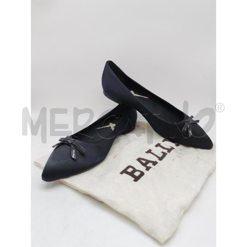 BALLERINA BALLY NERE A PUNTA CON FIOCCO  | Mercatino dell'Usato Mestre 1