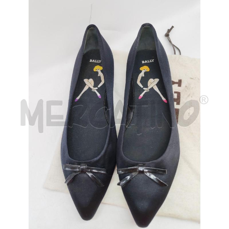 BALLERINA BALLY NERE A PUNTA CON FIOCCO  | Mercatino dell'Usato Mestre 2