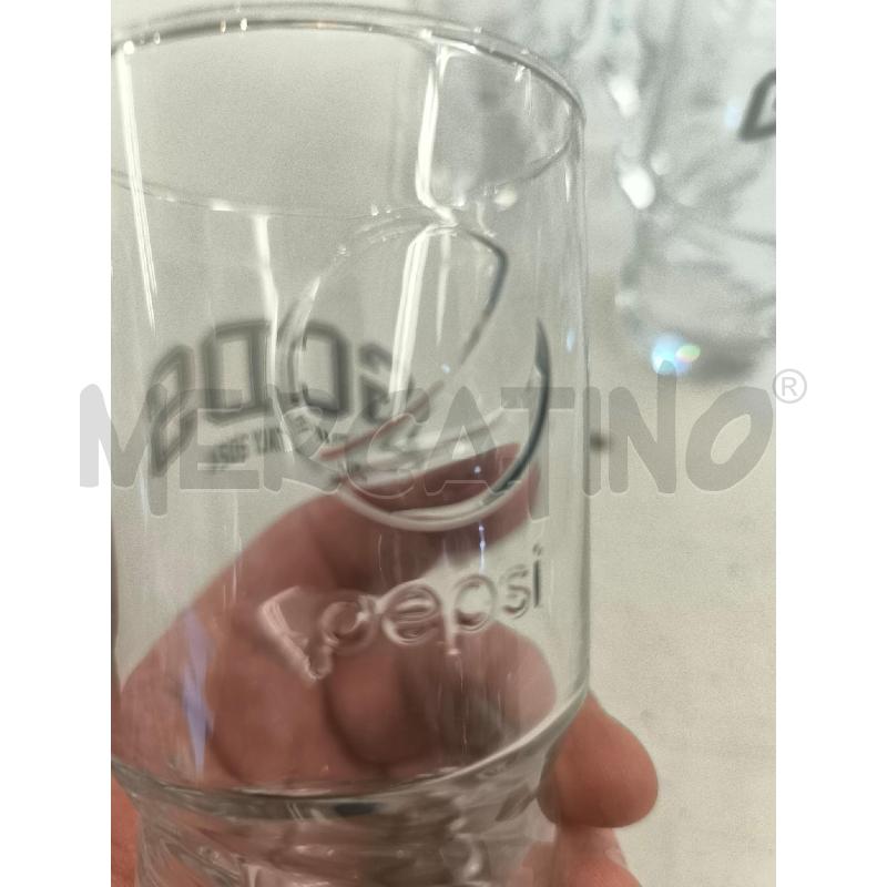 BICCHIERI PZ. 6 GCDS PEPSI LOGO GRIGIO | Mercatino dell'Usato Mestre 2