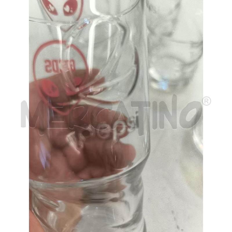 BICCHIERI PZ. 6 GCDS PEPSI LOGO ROSSO | Mercatino dell'Usato Mestre 2