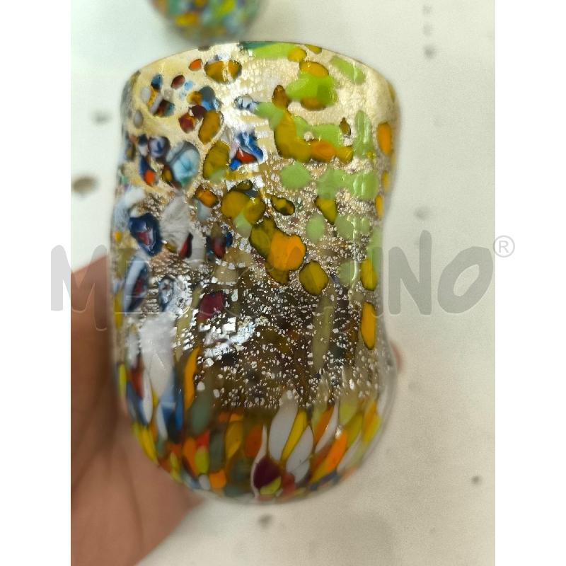 BICCHIERI PZ. 6 MURANO FANTASIA  | Mercatino dell'Usato Mestre 5