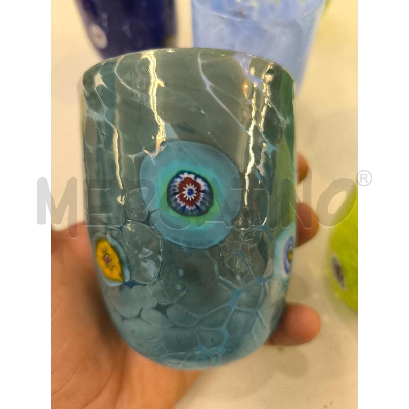 BICCHIERI PZ. 6 MURANO MURRINE | Mercatino dell'Usato Mestre 3
