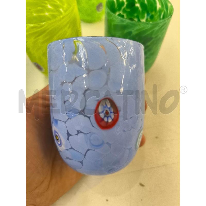 BICCHIERI PZ. 6 MURANO MURRINE | Mercatino dell'Usato Mestre 4