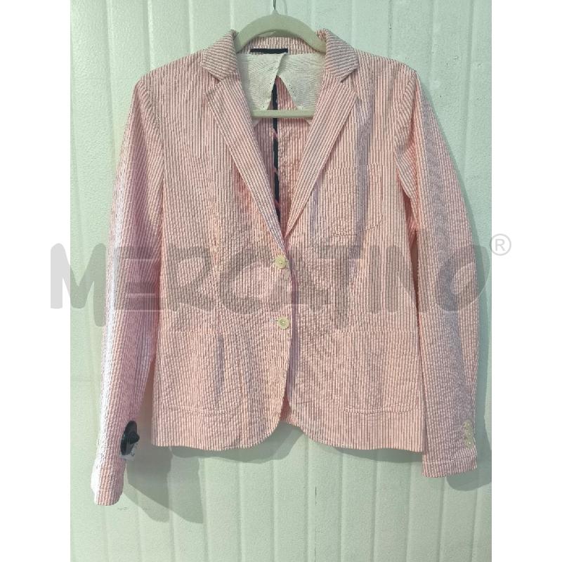 BLAZER DONNA GANT RIGHE ROSA BIANCHE  | Mercatino dell'Usato Mestre 1