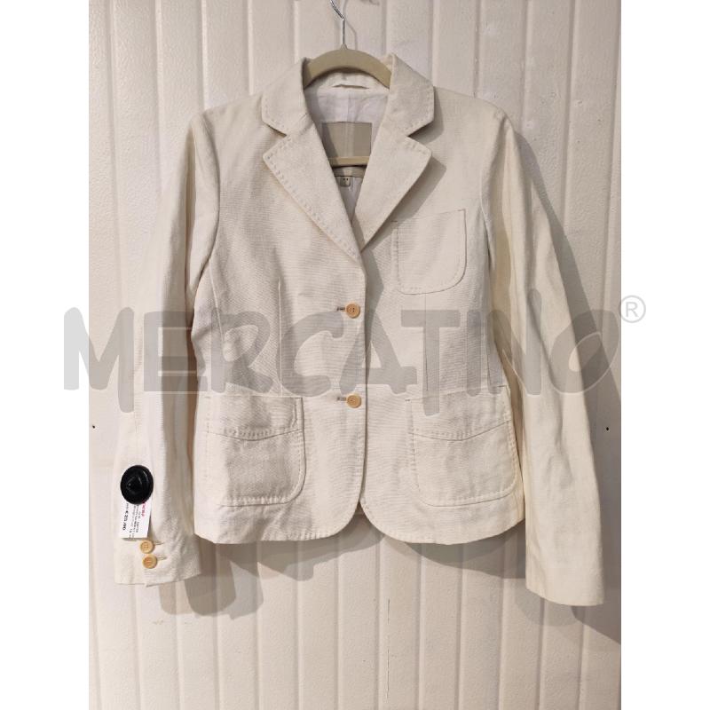BLAZER DONNA HENRY COTTONS BIANCO COTONE E LINO | Mercatino dell'Usato Mestre 1