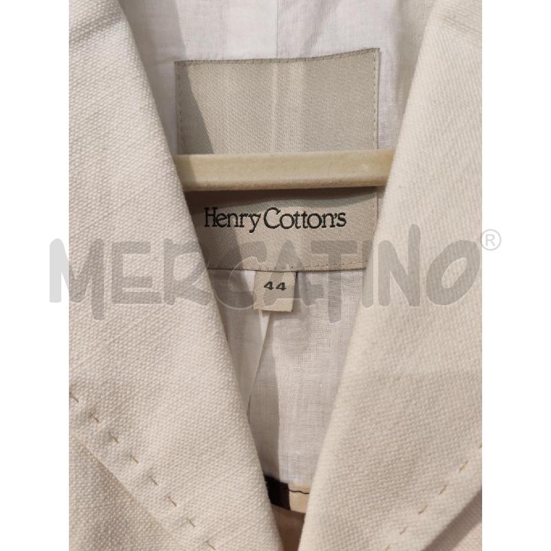 BLAZER DONNA HENRY COTTONS BIANCO COTONE E LINO | Mercatino dell'Usato Mestre 5