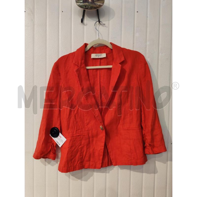BLAZER DONNA JACQUIE ROSSA LINO | Mercatino dell'Usato Mestre 1