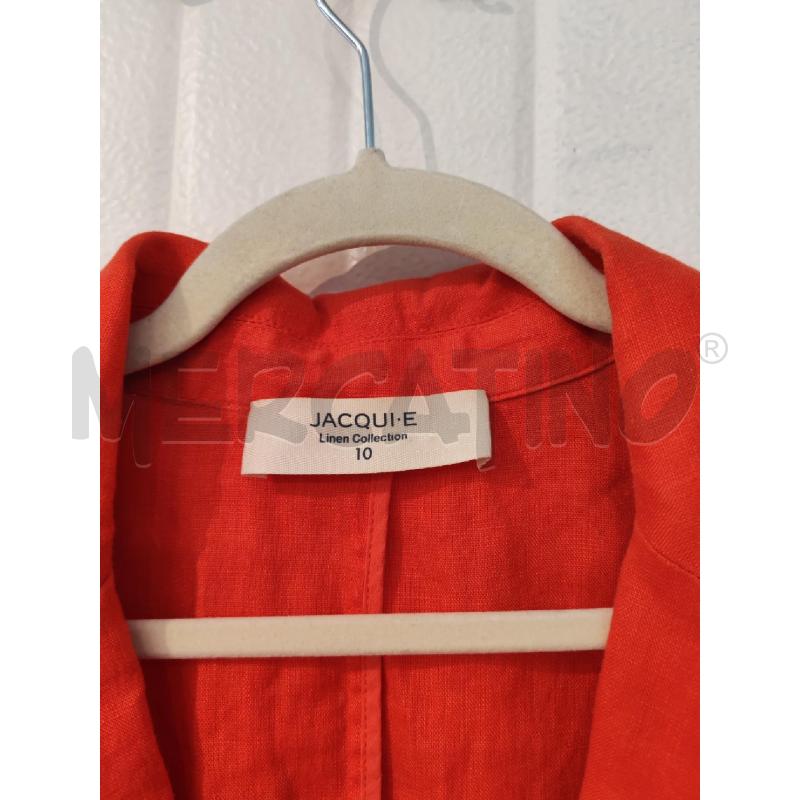 BLAZER DONNA JACQUIE ROSSA LINO | Mercatino dell'Usato Mestre 2