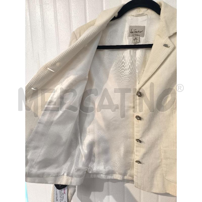 BLAZER DONNA LUIS TRENKER BIANCO CREMA BOTTONI PERLINE | Mercatino dell'Usato Mestre 5
