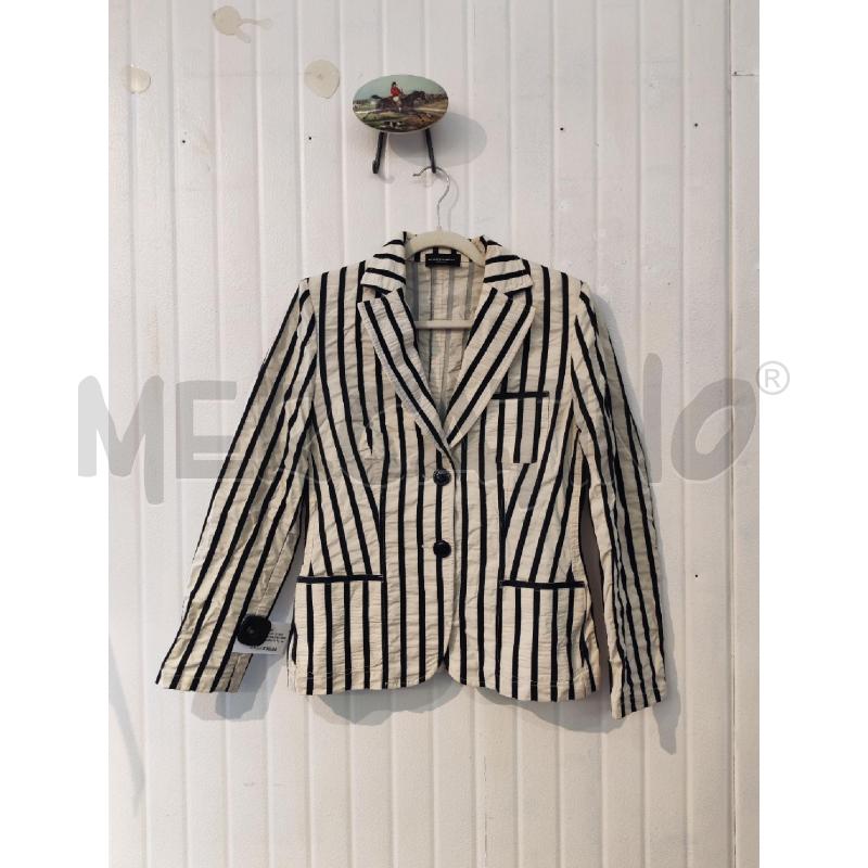 BLAZER DONNA MARTINELLI BIANCO NERO RIGHE  | Mercatino dell'Usato Mestre 1