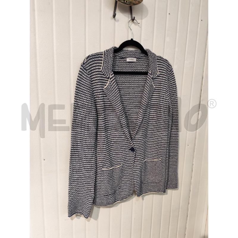 BLAZER DONNA MAX&CO BLU BIANCO PUNTINI | Mercatino dell'Usato Mestre 3