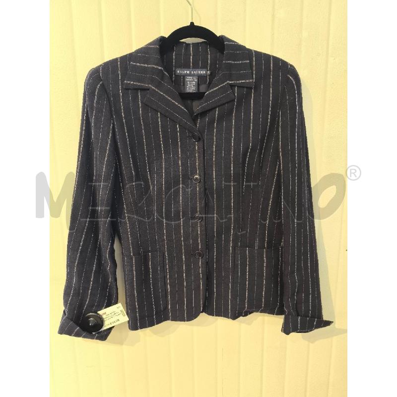 BLAZER DONNA RALPH LAUREN BLU NOTTE GESSATO | Mercatino dell'Usato Mestre 1