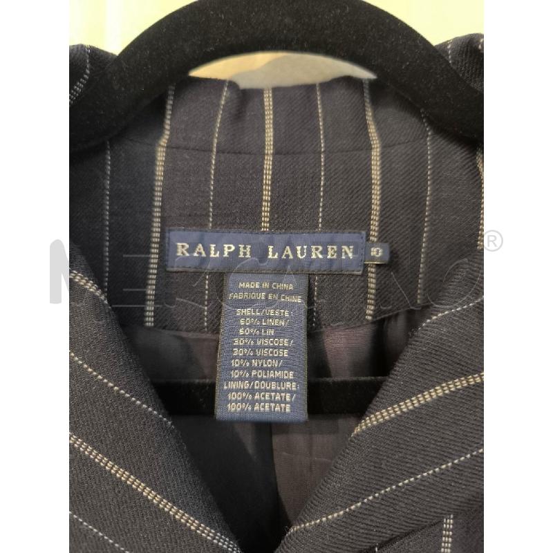 BLAZER DONNA RALPH LAUREN BLU NOTTE GESSATO | Mercatino dell'Usato Mestre 2