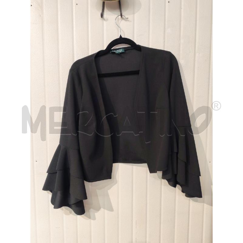 BLAZER DONNA RALPH LAUREN NERO CON VOULANT SULLE MANICHE | Mercatino dell'Usato Mestre 1