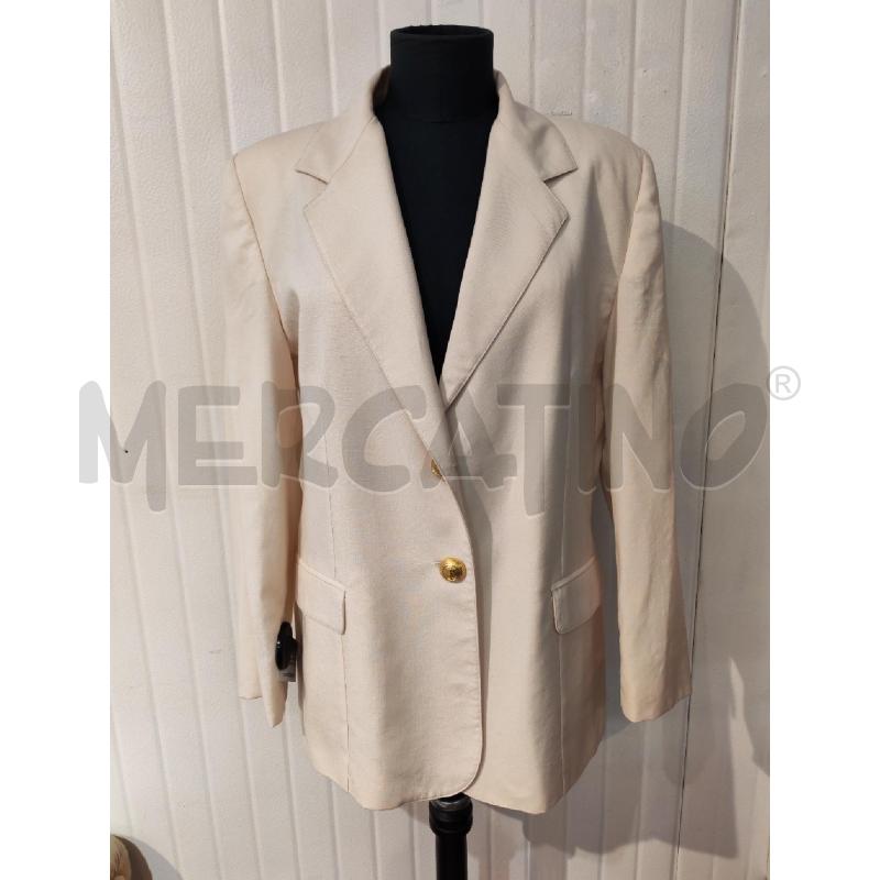 BLAZER DONNA SARTORIALE CREMA BOTTONI DORATI | Mercatino dell'Usato Mestre 1