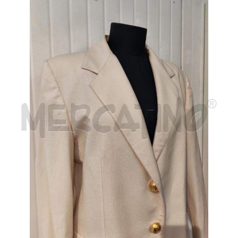 BLAZER DONNA SARTORIALE CREMA BOTTONI DORATI | Mercatino dell'Usato Mestre 3