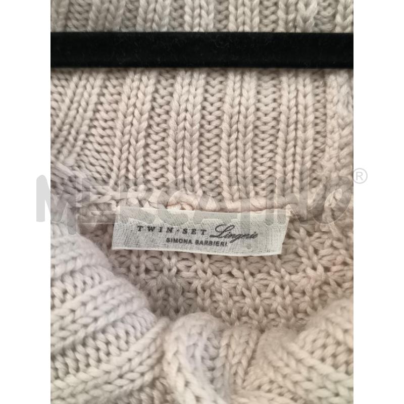 BLAZER DONNA TWIN SET SIMONA BARBIERI BEIGE ROSETTO | Mercatino dell'Usato Mestre 2