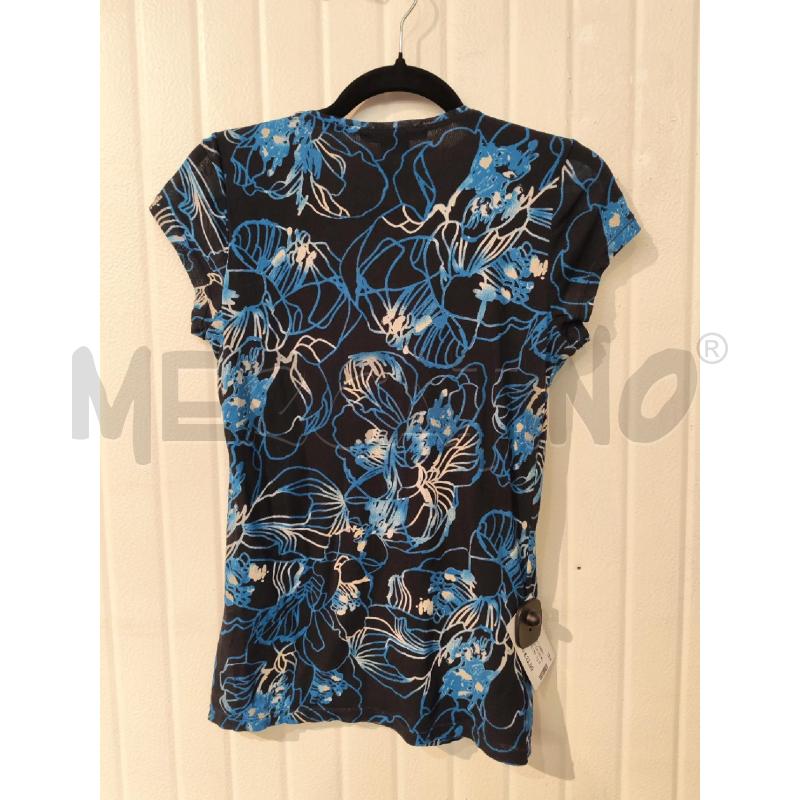 BLUSA DONNA CALVIN KLEIN JEANS BLU NOTTE FIORI AZZURRI | Mercatino dell'Usato Mestre 4