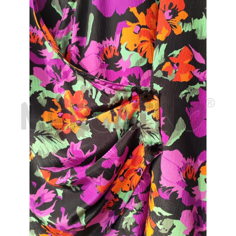 BLUSA DONNA ELENA MIRÒ NERA FIORI VIOLA ARANCIO | Mercatino dell'Usato Mestre 3