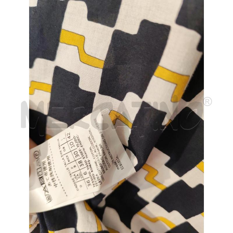 BLUSA DONNA EMME MARELLA FANTASIA GIALLA BIANCA E NERA | Mercatino dell'Usato Mestre 4